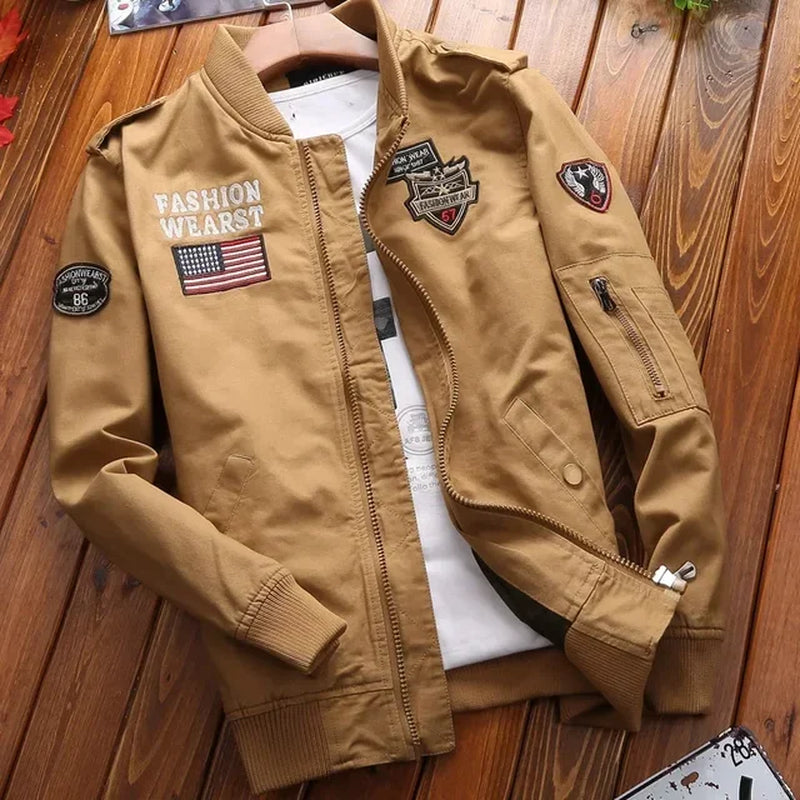 Bomber Jacket  Military Embroidery