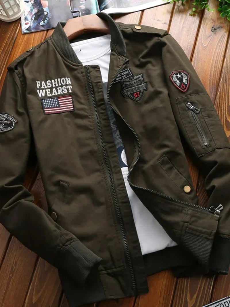 Bomber Jacket  Military Embroidery