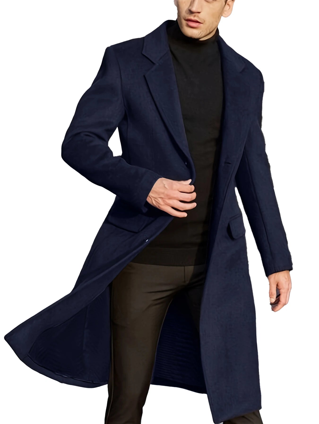 2024 New Men's Woollen Coat 