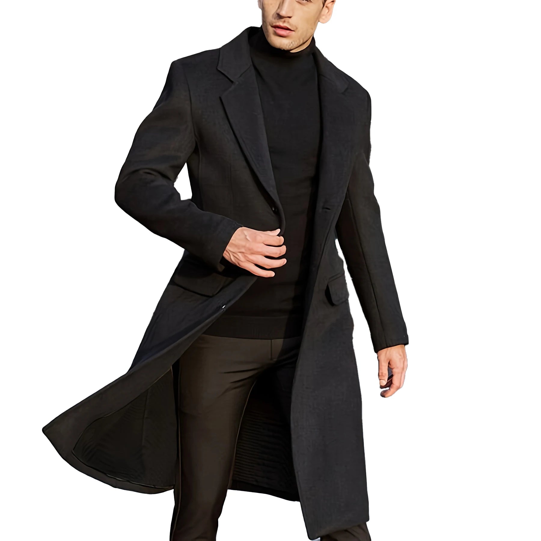 2024 New Men's Woollen Coat 