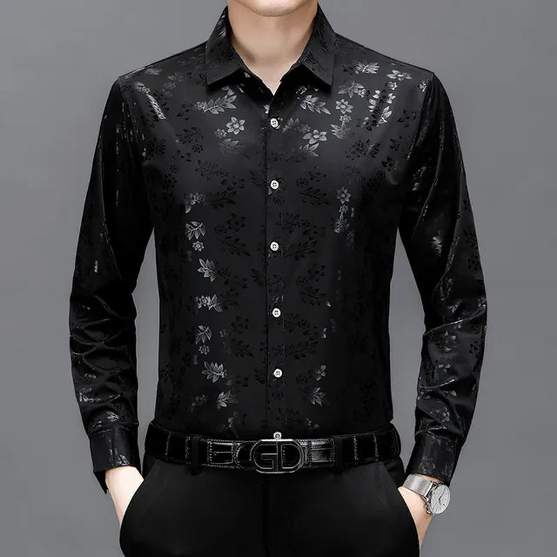 Men's Spring New Ice Casual Comfort Versatile Long Sleeve shirt