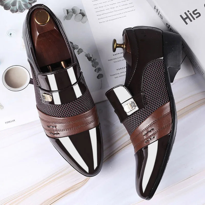 Men Oxfords Fashion Business Shoes 