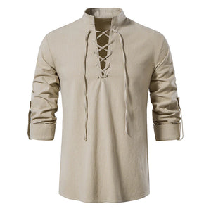 New Men's Casual  Linen Shirt 