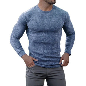 Spring Knitted Sports Long Sleeved T-Shirt 