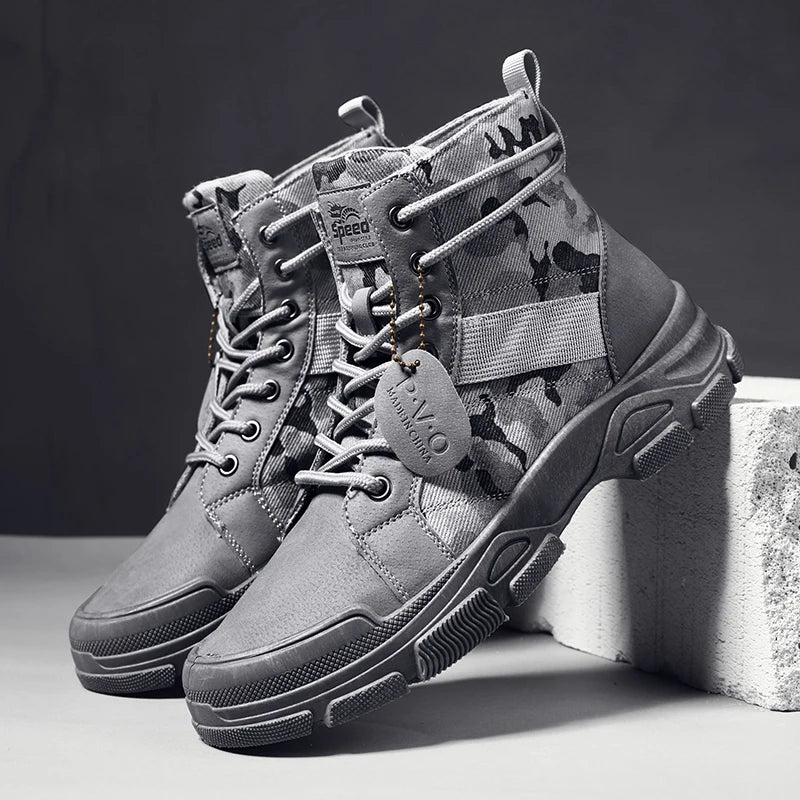 Men's Top Camouflage Boots