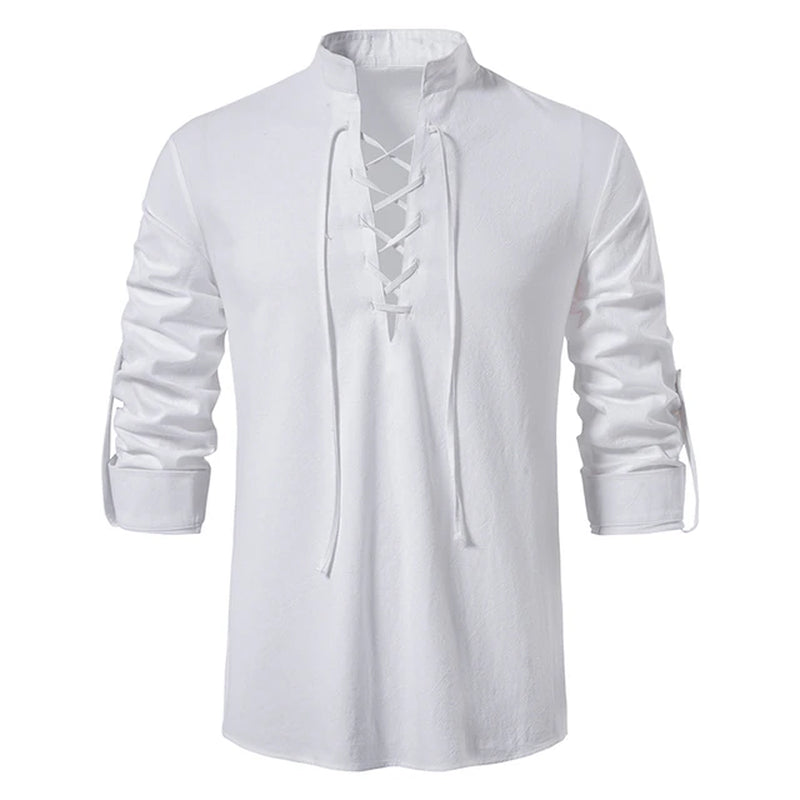 New Men's Casual  Linen Shirt 