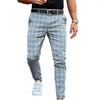 Men Trousers Plaid 