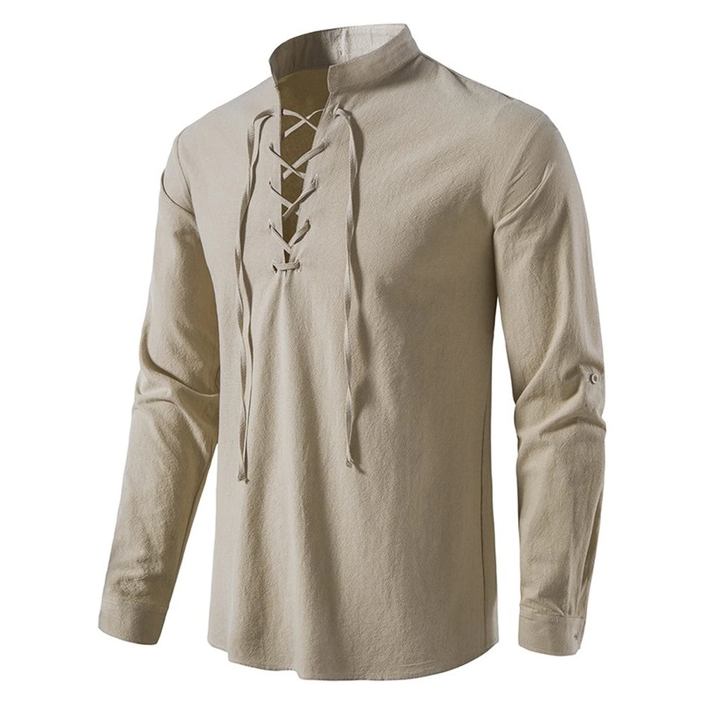 New Men's Casual  Linen Shirt 