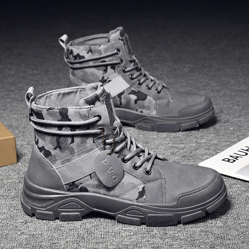 Men's Top Camouflage Boots